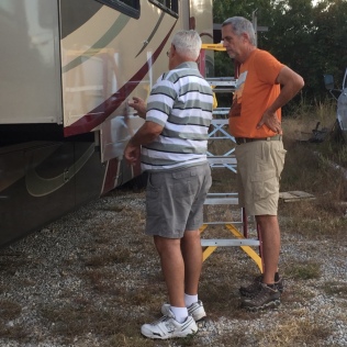 Alabama. Discussing the finer points of RV paint.